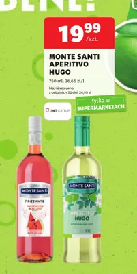 Wino musujące Monte Santi Aperitivo Hugo promocja w Stokrotka