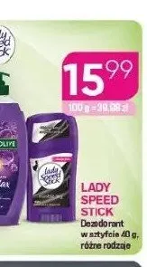Dezodorant w sztyfcie Lady Speed Stick promocja w Drogerie Koliber