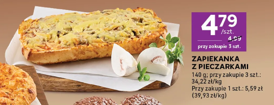 Zapiekanka z pieczarkami promocja w Stokrotka