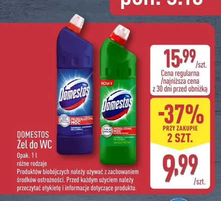 Żel do WC Domestos promocja w Aldi