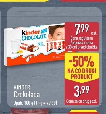Czekolada Kinder promocja w Aldi