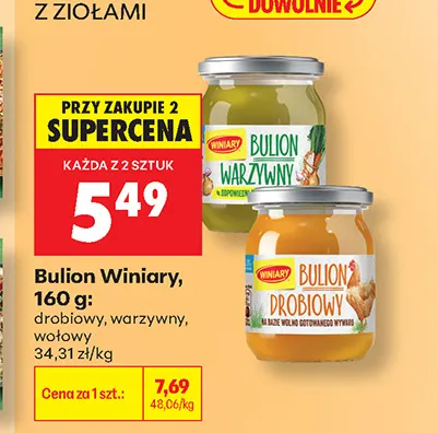 Bulion warzywny Winiary promocja w Biedronka