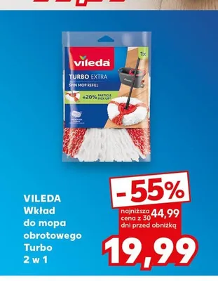 Wkład do mopa obrotowego Vileda Turbo 2 w 1 promocja w Kaufland