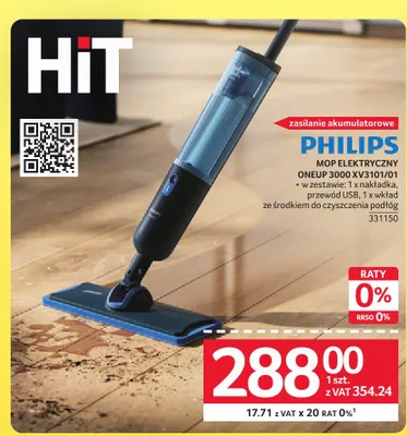 Mop elektryczny Philips OneUp 3000 promocja w Selgros