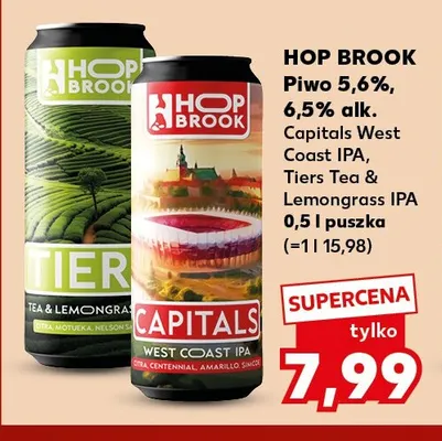 Piwo Capitals West Coast IPA Hop Brook promocja w Kaufland