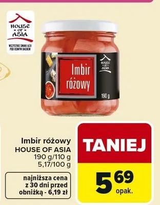 Imbir różowy promocja w Carrefour