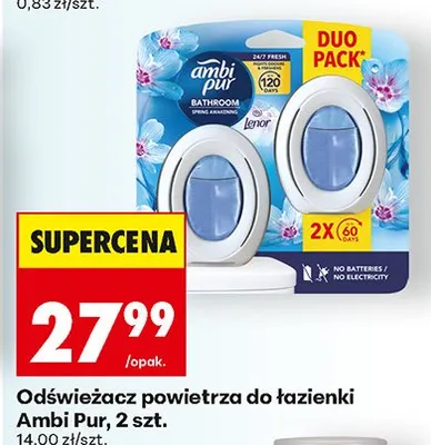 Odświeżacz powietrza do łazienki promocja w Biedronka