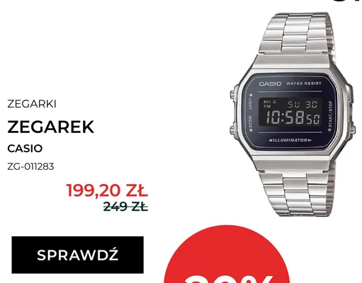 Zegarek Casio ZG-011283 promocja w Briju
