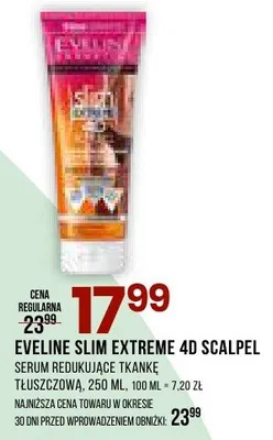 Serum redukujące Eveline Slim Extreme 4D Scalpel teloleczycza 250 ml promocja w Drogerie Natura