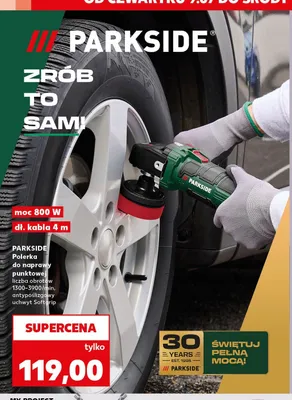 Polerka do naprawy punktowej Parkside promocja w Kaufland