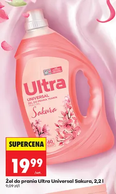Żel do prania Ultra Universal Sakura promocja w Biedronka