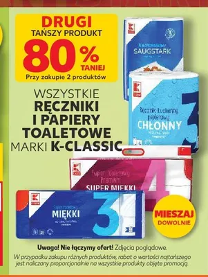 Ręczniki i papiery toaletowe K-Classic promocja w Kaufland
