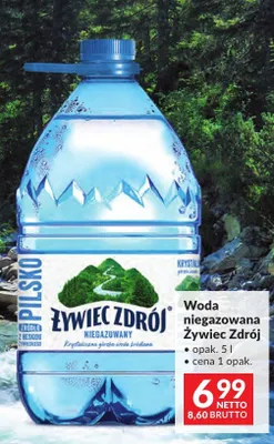 Woda niegazowana Żywiec Zdrój promocja w Makro