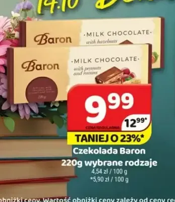 Czekolada Baron z orzechami laskowymi promocja w Delfin