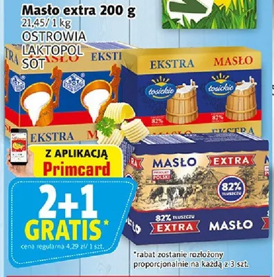 Masło extra promocja w Prim Market