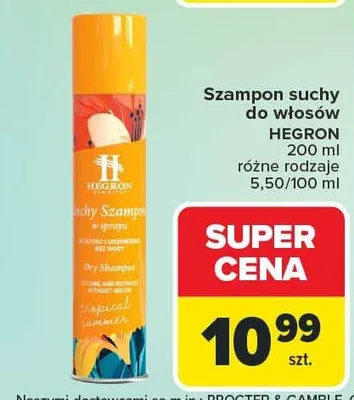 Szampon suchy do włosów Hegron promocja w Carrefour