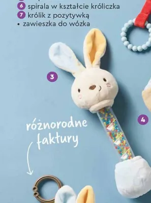 Sensoryczna zabawka dla niemowlaka grzechotka promocja w Biedronka