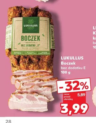 Boczek bez dodatku E Lukullus promocja w Kaufland