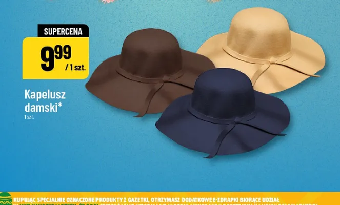 Kapelusz damski promocja w POLOmarket