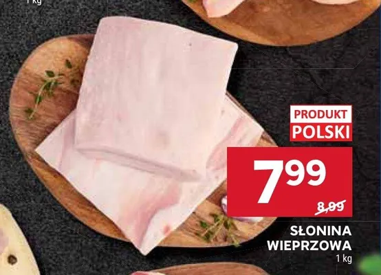 Słonina wieprzowa polska promocja w Stokrotka