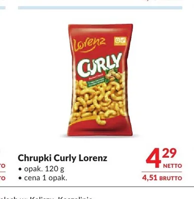 Chrupki Curly Lorenz promocja w Makro