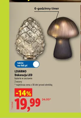 Dekoracja LED Livarno promocja w Lidl