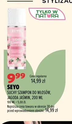 Suchy szampon do włosów Seyo Jagoda Jaśmin promocja w Drogerie Natura