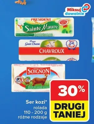 Ser kozi rolada President Sainte Maure promocja w Carrefour Market