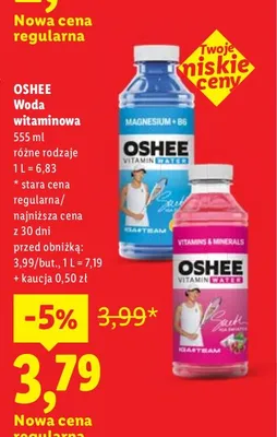 Woda witaminowa Oshee promocja w Lidl