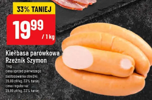 Kiełbasa parówkowa Rzeźnik Szymon promocja w POLOmarket