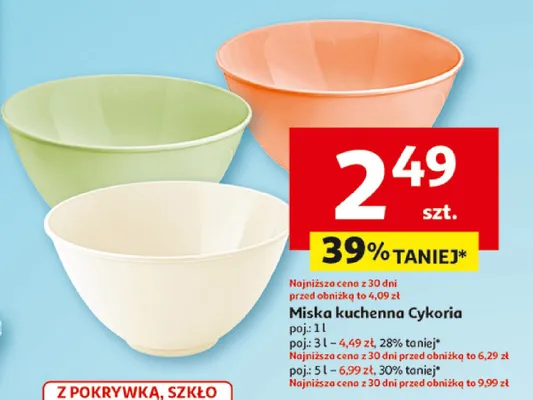 Miska kuchenna Cykoria promocja w Auchan