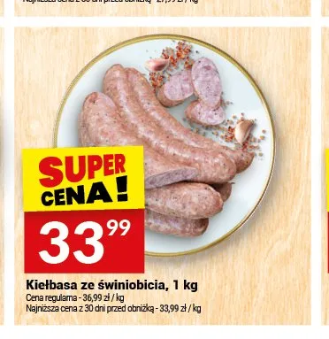 Kiełbasa ze świniobicia Białecki Wędzarnia promocja w Twój Market