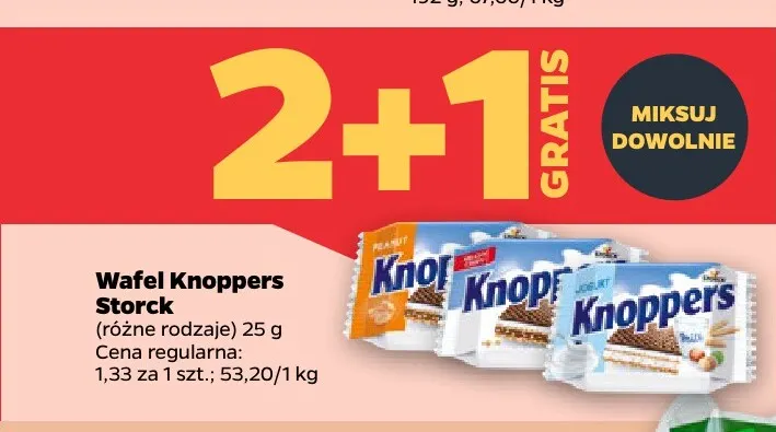 Wafel Knoppers Storck promocja w Netto