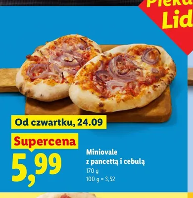 Miniovale z pancettą i cebulą promocja w Lidl