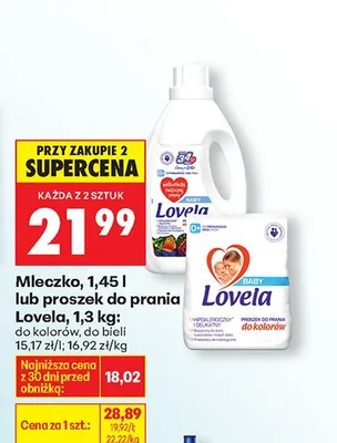 Mleczko do kolorów, do bieli promocja w Biedronka