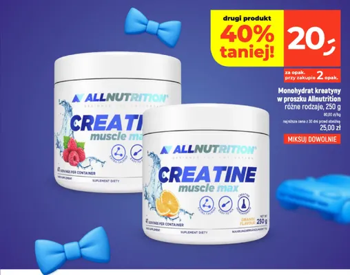 Monohydrat kreatyny w proszku Allnutrition malinowy promocja w Dealz