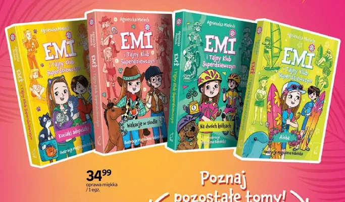 Książka Emi i Tajny Klub Superdziewczyn Wakacje w siodle promocja w Empik