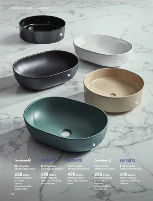 Umywalka ceramiczna Cersanit Moduo 50x35,5 cm zielona promocja w Castorama