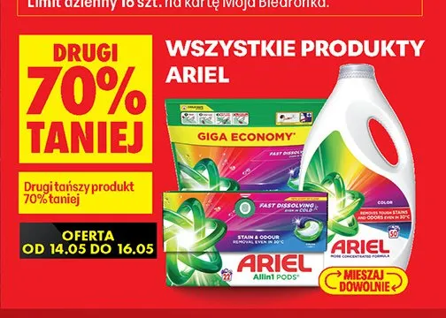 Kapsułki do prania Ariel Allin1 Pods promocja w Biedronka