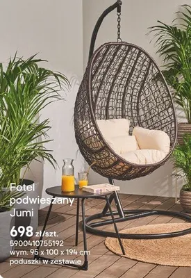 Fotel podwieszany Jumi promocja w Castorama