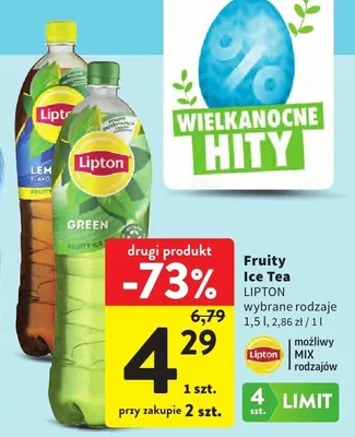 Napój Fruity Ice Tea promocja w Intermarche