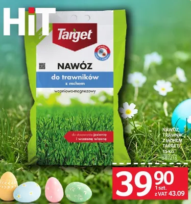 Nawóz do trawników z mchem Target 15 kg promocja w Selgros