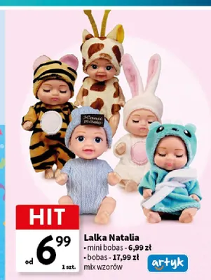 Lalka Natalia mini bobas Artyk promocja w Intermarche