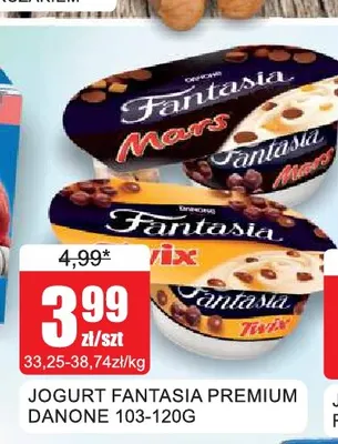 Jogurt Fantasia Premium Mars Danone promocja w Bingo
