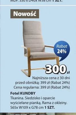 Fotel Kundby promocja w Jysk