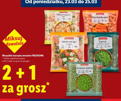 Warzywa mrożone - Włoszczyzna juliet Freshona promocja w Lidl