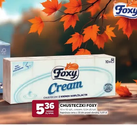 Chusteczki Foxy Cream 10-pak promocja w Stokrotka