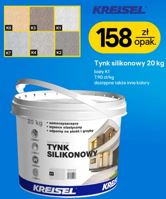 Tynk silikonowy Kreisel promocja w Castorama