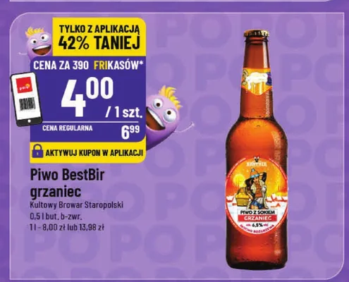 Piwo BestBir grzaniec promocja w POLOmarket