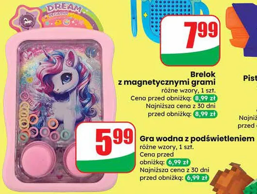 Brelok z magnetycznymi grami różne wzory promocja w Dino